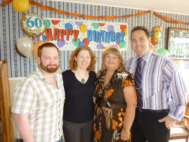 Jo-Ann and her kids - Peter, Victoria and Mark